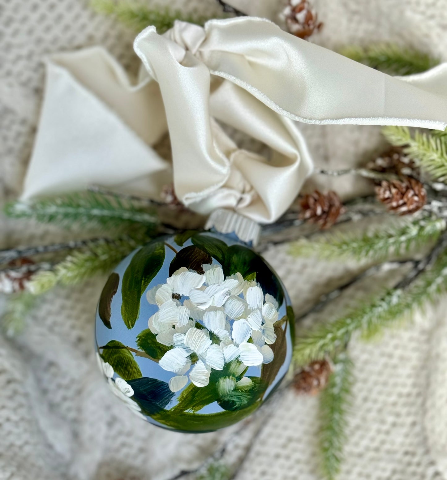 Hydrangea Ornament - A