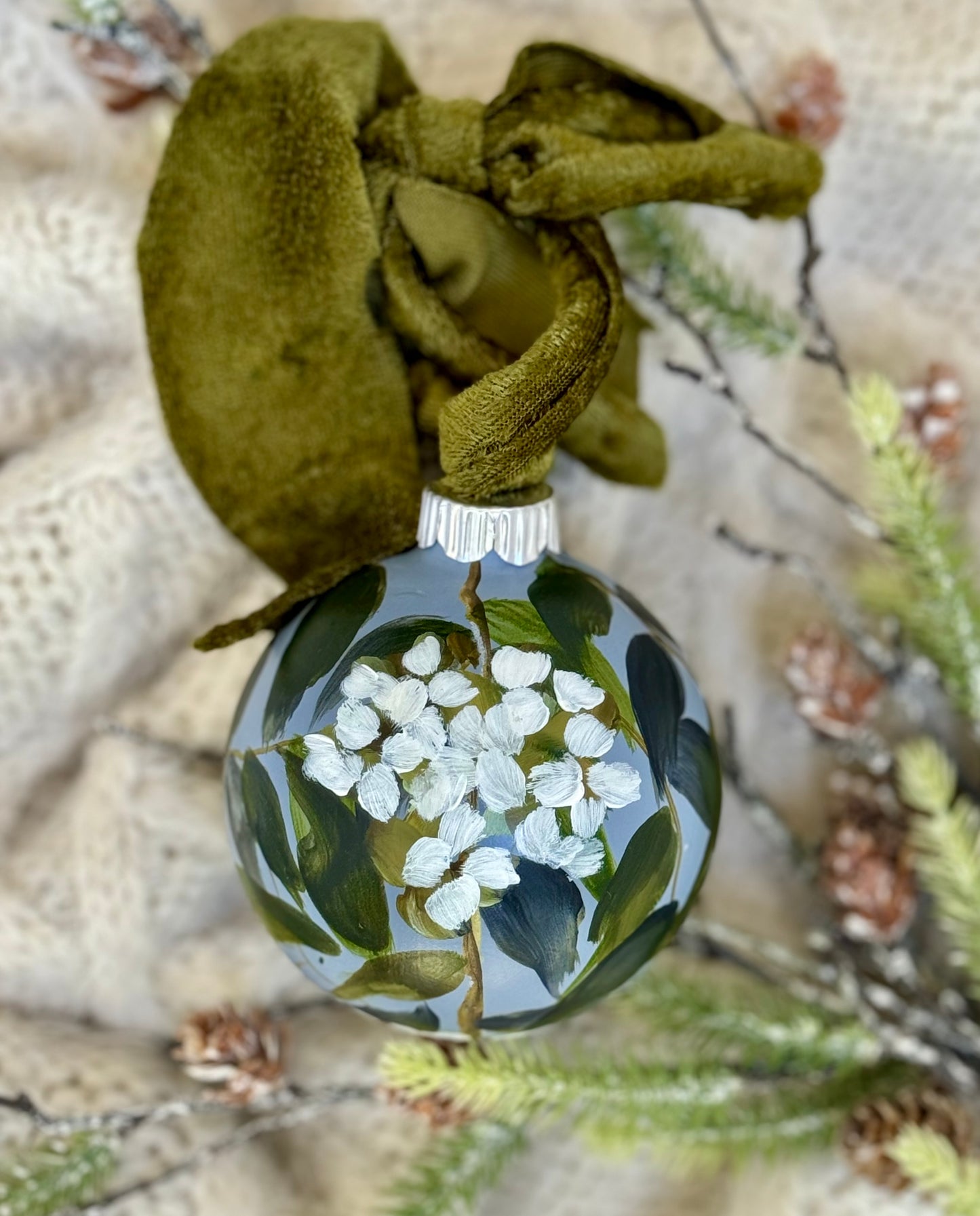 Hydrangea Ornament - A