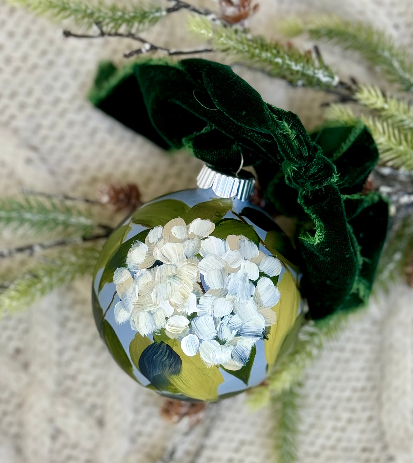 Hydrangea Ornament - A