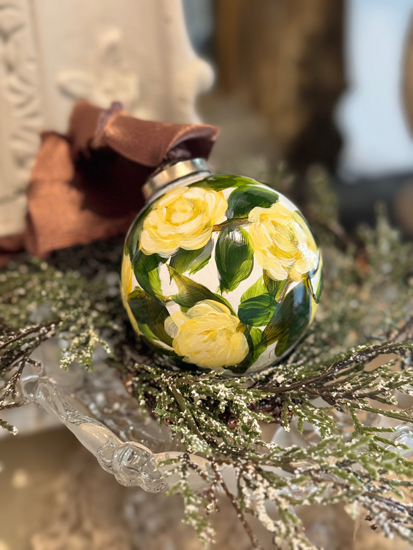 Yellow Roses Ornament