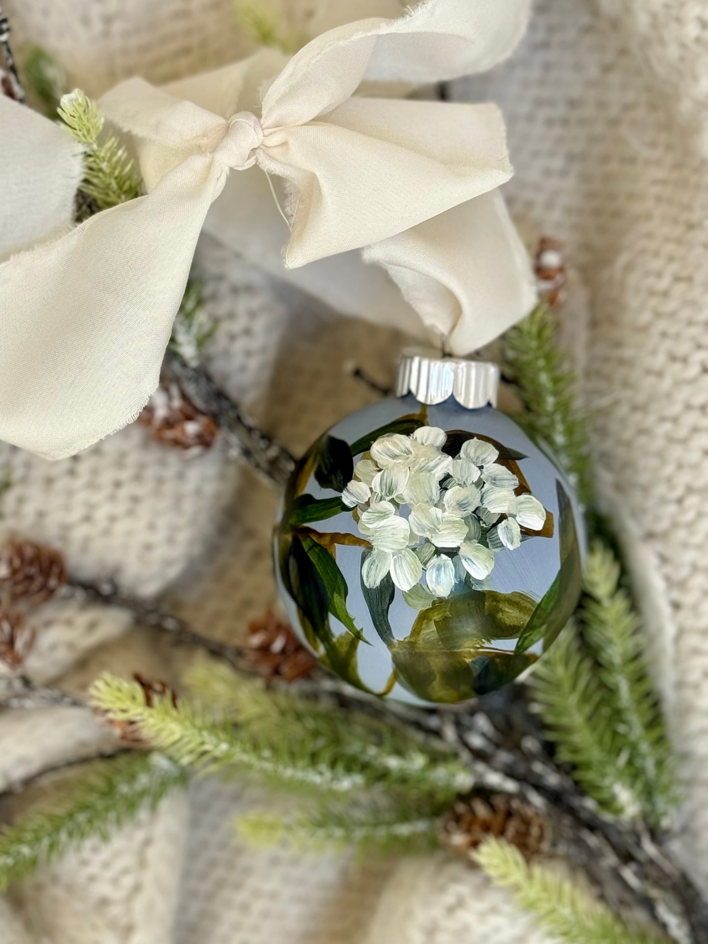 Hydrangea Ornament - A